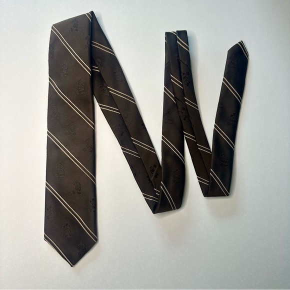 Vintage Mickey Mouse Tie for Cervantes, Brown Skinny - Picture 8 of 8